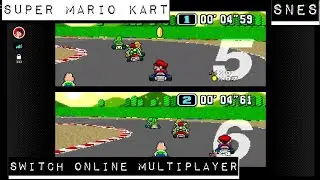 Super Mario Kart - SNES Switch Online - Multiplayer Online Gameplay