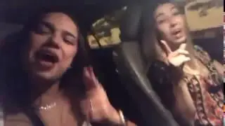 Menina bate o carro cantando Chama a Loirinha, Chama a Morena Hoje vai dar Problema