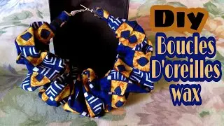 DIY Boucles d oreilles wax boucles créole