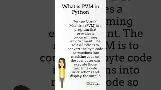 What is PVM in Python