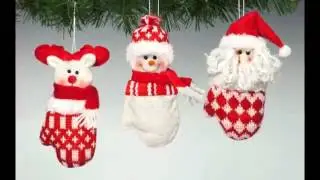 Чудо снеговики из варежки Зимние поделки