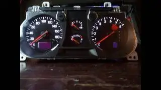 Пересвет приборной панели Mitsubishi Airtrek