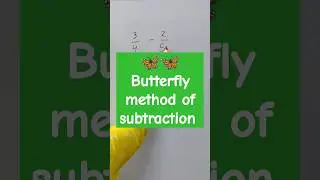 Butterfly method of subtraction 🦋🦋 | vedic maths #shorts #short #shortvideo #maths