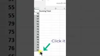 Calculate Running Total quickly #excel #exceltips #exceltraining #excelskills #businessintelligence