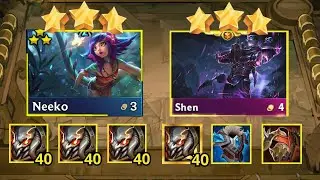 IMMORTAL Shen ft GIANT Neeko VS Hypercarry Nilah ⭐⭐⭐ | TFT Set 9.5