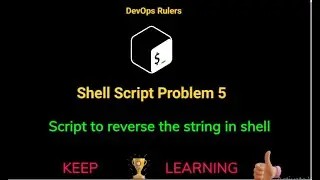 Shell Script 5: Script to reverse the string in shell.