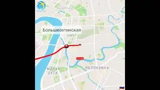 (8) Адмиралтейско-Охтинская линия метро СПБ.
