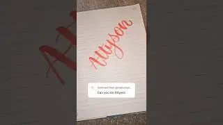 Hi Attyson!!! #handwriting #commentyourname #subscribe #trending #trendingshorts #art