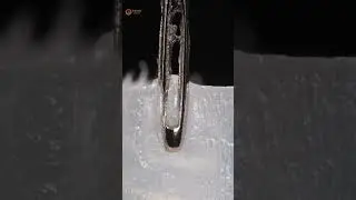 Penetration of Glue With a Needle | ASMR Satisfying Macro Video