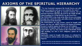 AXIOMS OF THE SPIRITUAL HIERARCHY