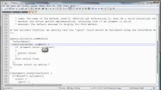 JQuery Tutorials - 6 - Add your own validation method