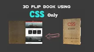 3D Flip Book Using CSS Only | CSS Animation Hover Effect | Code with Nizami | 