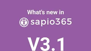 What's new in sapio365 v3.1?