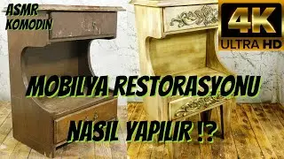 ASMR Mobilya Restorasyon Nasıl Yapılır ⁉ Komodin Yenileme | ASMR Furniture Restoration | Commode