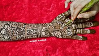 Wedding Season Special Full Hand Mehndi Design/ Siders keliye sundar simple easy semibridal mehendi
