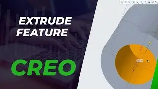 How to extrude through intersecting model in creo 7