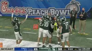 12/30/2021 - Peach Bowl - Sky Cam / MSU Radio Highlights