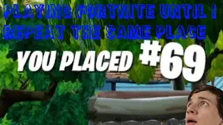 If I repeat the same placement, the video ends