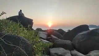 Закат. Пляж Палолем. Южный Гоа.