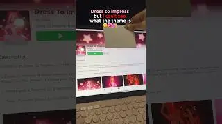 Dress to impress but I CANT SEE THE THEME😳❌ 