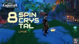 [ Liyue ] 8 Radiant SpinCrystal locations part 01 | Genshin Impact