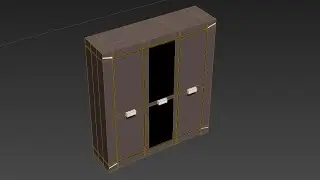 Моделирование шкафа с зеркалом в 3DS Max 2016. Спальня (Урок №8)
