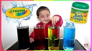 🌈Learning Colors For Kids Crayola Bath Drops!🌈
