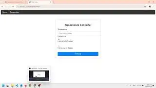 Flask application - temperature conversion