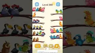 Bird Color Sort Puzzle Level 365 Solution