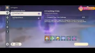 Genshin Impact - A Crackling Crisis, Complete Time Trial Challenge In Seirai island, Inazuma
