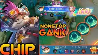 MVP CHIP 13.0 | Best Tank Build | NonStop Ganking Chip | How to Play Chip | How to Roam Mlbb 2025