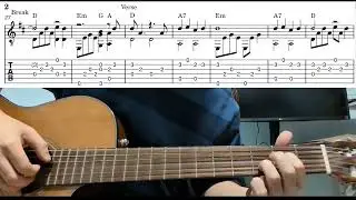 Baby Can I Hold You (Tracy Chapman) - Easy Fingerstyle Guitar Playthrough Tutorial Lesson With Tabs