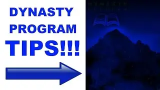 DYNASTY PROGRAM TIPS!!! | MLB THE SHOW 17