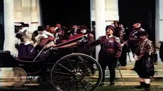 1915 - Sultan Reşat, Şehzade Yusuf İzzeddin Efendi, Talat Paşa...[Renkli]