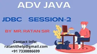 Adv java || JDBC Session-2 || JDBC First Application Connection || Mr. Ratan || 7330886699 || LIKE