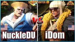 Street Fighter 6 🔥NuckleDU (GUILE #1)  Vs  iDom (MANON #3)🔥Best Room Match🔥FightingGameWorldX