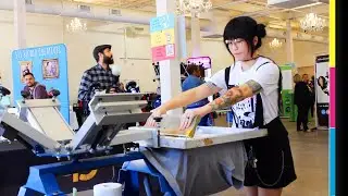 LIVE Screen Printing Event Vlog Houston Texas Vendors HTX Studio 2020