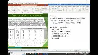 Linear Programming (Lecture #08): LP modeling with LINGO SETS 3