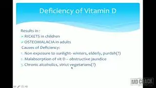 Vitamin D, calcium and phosphorus