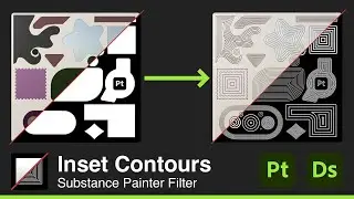 How to use filter Inset Contours  in Substance Painter