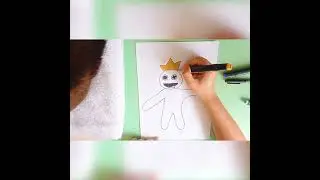 Рисуем РАДУЖНЫХ ДРУЗЕЙ (СИНИЙ) | Drawing an RAINBOW FRIENDS (BLUE) | #Shorts