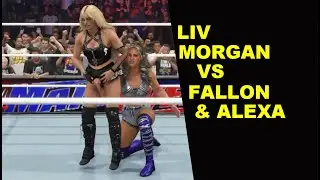 WWE 2K24 Liv Morgan vs Fallon & Alexa - 2 on 1 Challenge