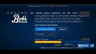 BobsRepair 25% bonuS Current Stage Pre-sale bonus stages