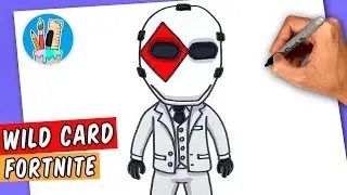 HOW TO DRAW WILD CARD | FORTNITE - Easy Step by Step
