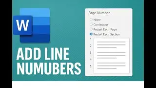 Add Line Numbers Starting from Each Section in MS Word 📄 | Smart Way to Organize Content!