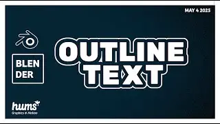 Blender | Kinetic Typography Tutorial | Outline Text - Text Intro