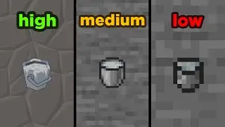 minecraft texture quality: HIGH vs MEDIUM vs LOW