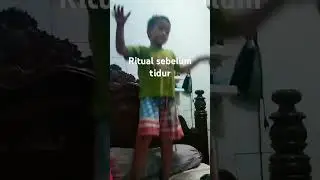 Anak kalo mau tidur begini dulu 