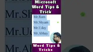Ms Word Magical Trick #shorts #short #edit