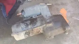Hyundai Porter 1. Снимаю стартер. Меняю втягивающее реле.